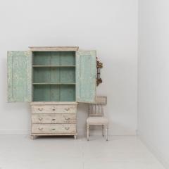 19th c Swedish Gustavian Period Cabinet in Original Paint - 3462212