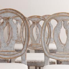 19th c Swedish Gustavian Period Collection of Twelve Chairs in Original Paint - 3142793