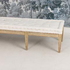 19th c Swedish Gustavian Period Footstool or Bench in Original Paint - 4552106