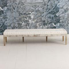 19th c Swedish Gustavian Period Footstool or Bench in Original Paint - 4552110