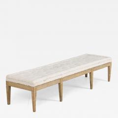 19th c Swedish Gustavian Period Footstool or Bench in Original Paint - 4552206