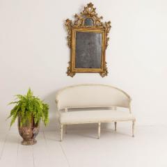 19th c Swedish Gustavian Style Settee with Lion Heads in Original Paint - 3693505