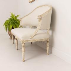 19th c Swedish Gustavian Style Settee with Lion Heads in Original Paint - 3693509