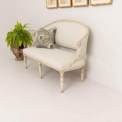 19th c Swedish Gustavian Style Settee with Lion Heads in Original Paint - 3693510