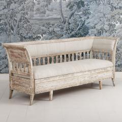 19th c Swedish Gustavian Trundle Daybed in Original Paint - 4539106