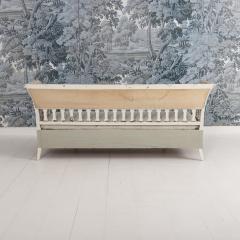 19th c Swedish Gustavian Trundle Daybed in Original Paint - 4539116