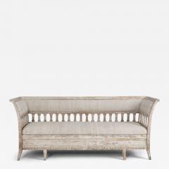 19th c Swedish Gustavian Trundle Daybed in Original Paint - 4539158