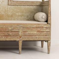 19th c Swedish Late Gustavian Sofa Bench in Original Paint - 3655458