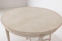 19th c Swedish Late Gustavian Style Painted Round Table - 2680281