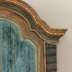 19th c Swedish Rococo Secretary with Library in Original Paint - 3556074