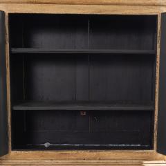 19th c Swedish Two Part Vitrine Secretary in Original Paint - 4147332