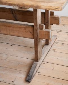 19th c Trestle Table - 4339799