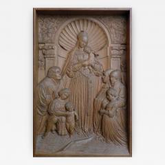 19th century Bas Relief by Peter Nocker after Hans Holbeins Darmstadter Madonna - 740521