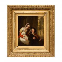 19th century Dutch oil painting of a musical scene - 4143202