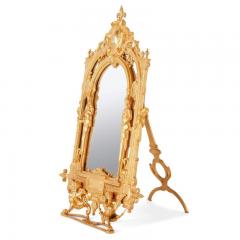 19th century Empire style ormolu table mirror - 3495382
