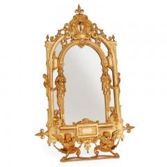 19th century Empire style ormolu table mirror - 3495384