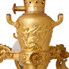 19th century French Empire style gilt bronze chandelier - 4239124