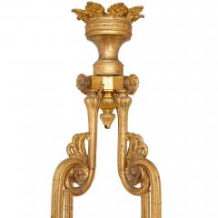 19th century French Empire style gilt bronze chandelier - 4239128