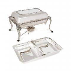 19th century German sterling silver chafing dish - 3949690