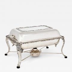 19th century German sterling silver chafing dish - 3952442