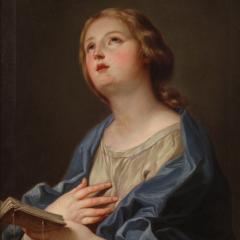 19th century Italian painting Madonna praying - 4216667