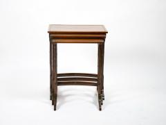 19th century Mahogany Inlaid Top Decorated Stacking Tables - 3338041