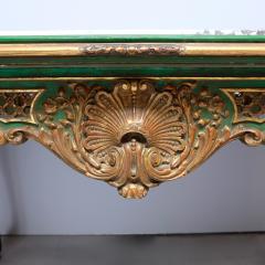 19th century console painted and gilded carved wood - 4316562