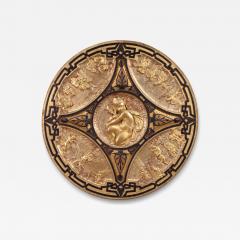 19th century gilded wooden shield signed F Barbedienne Paris - 4344766
