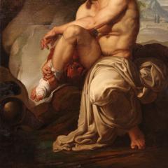 19th century neoclassical painting Wounded Philoctetes - 4094087