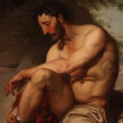 19th century neoclassical painting Wounded Philoctetes - 4094091
