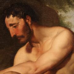 19th century neoclassical painting Wounded Philoctetes - 4094095