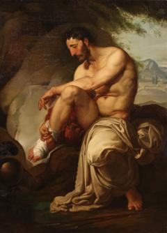 19th century neoclassical painting Wounded Philoctetes - 4097707