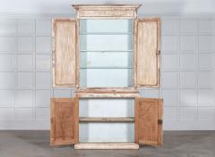 19thC Austrian Painted Mirrored Vitrine Cabinet - 2918209