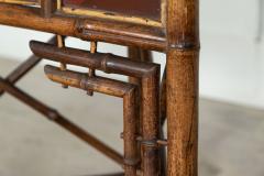 19thC Bamboo Chinoiserie Corner Table - 3148661