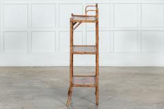 19thC Bamboo Chinoiserie Etagere - 3061834