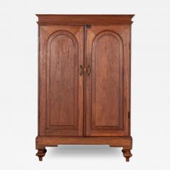 19thC Colonial Campaign Teak Armoire - 3817471