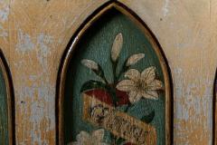 19thC Decorative Painted Chapel Cupboard - 1946502