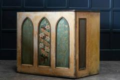 19thC Decorative Painted Chapel Cupboard - 1946504