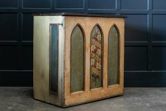 19thC Decorative Painted Chapel Cupboard - 1946506