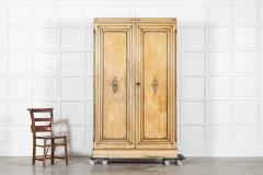 19thC English Aesthetic Painted Pine Gentlemans Wardrobe - 4025665