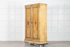 19thC English Aesthetic Painted Pine Gentlemans Wardrobe - 4025666