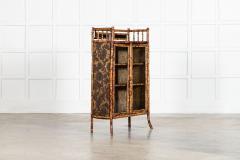 19thC English Bamboo Glazed Cabinet - 4270585