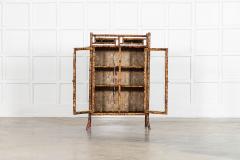 19thC English Bamboo Glazed Cabinet - 4270586