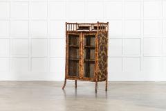 19thC English Bamboo Glazed Cabinet - 4270589