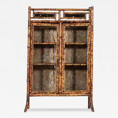19thC English Bamboo Glazed Cabinet - 4276981