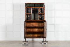 19thC English Bamboo Lacquered Chinoiserie Cabinet - 4220604