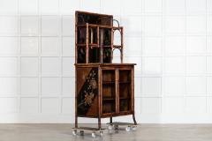 19thC English Bamboo Lacquered Chinoiserie Cabinet - 4220605