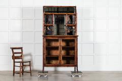 19thC English Bamboo Lacquered Chinoiserie Cabinet - 4220606