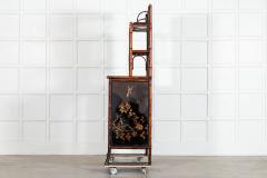 19thC English Bamboo Lacquered Chinoiserie Cabinet - 4220609