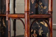 19thC English Bamboo Lacquered Chinoiserie Cabinet - 4220614